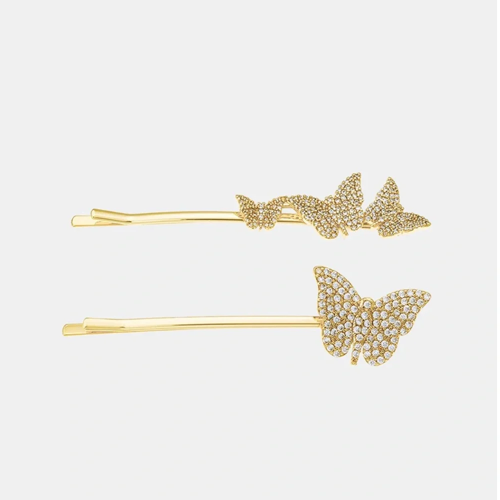 ETTIKA Sparkle Butterfly Hair Pin Set